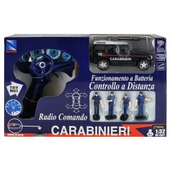 AUTOMOBILINA CARABINIERI JEEP CON RADIOCOMANDO 14cm