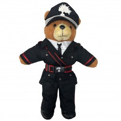 ORSACCHIOTTO PELUCHE CARABINIERI UNIFORME INVERNALE h50cm