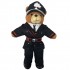 ORSACCHIOTTO PELUCHE CARABINIERI UNIFORME INVERNALE h50cm