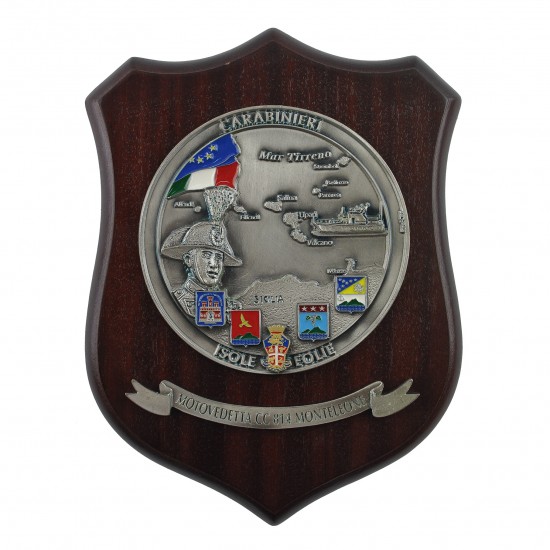 CREST CARABINIERI ISOLE EOLIE - MOTOVEDETTA CARABINIERI 184 MONTELEONE