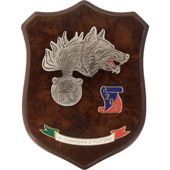 CREST CARABINIERI - LUPO CON FIAMMA 6° COMPAGNIA III PLOTONE