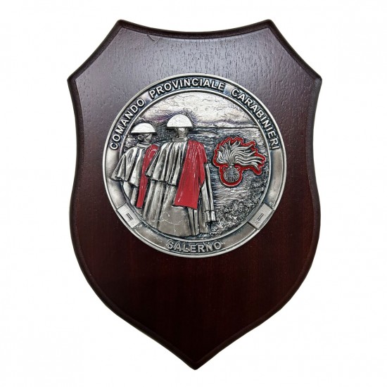 CREST CARABINIERI COMANDO PROVINCIALE SALERNO ARGENTO E ROSSO