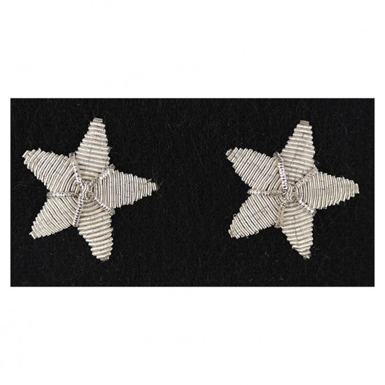 STELLA ARGENTO RICAMATA (COPPIA) CARABINIERI 2.5cm