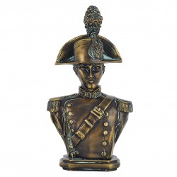 BUSTO IN RESINA BRONZO UFFICIALE CARABINIERE 18cm C/BASE