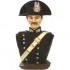 BUSTO IN RESINA COLORATA CARABINIERE 12cm C/B