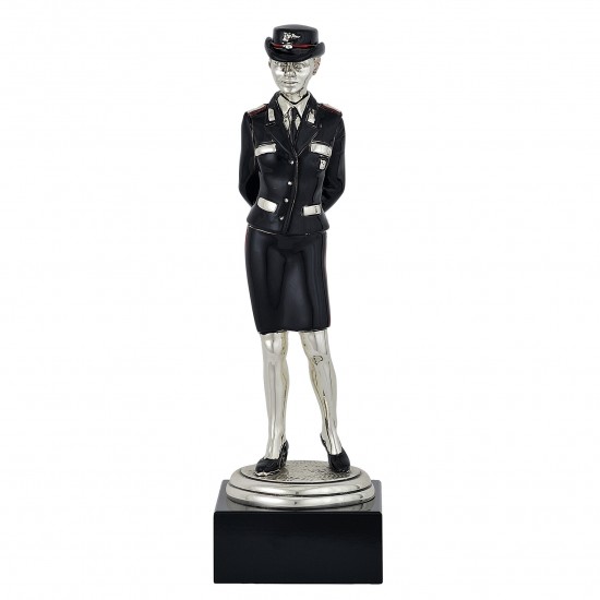 STATUA CARABINIERE DONNA h27cm