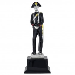 STATUA IN METALLO COLORATA CARABINIERE h29cm