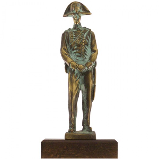 STATUINA IN METALLO BRONZO CARABINIERE 13cm C/BASE