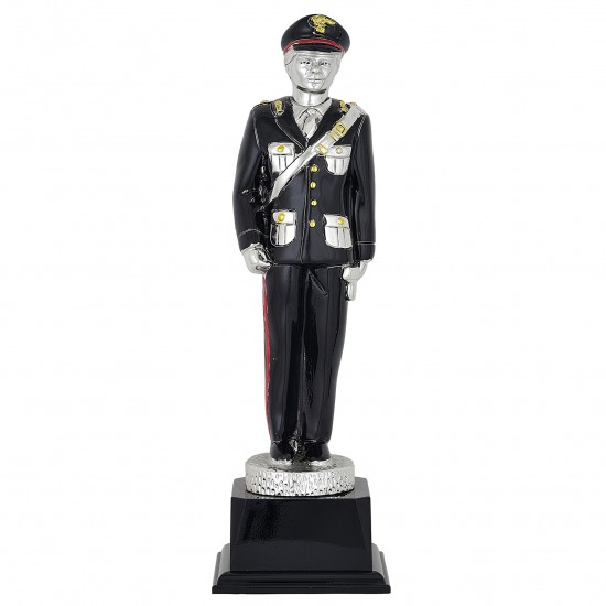 STATUA IN METALLO COLORATA CARABINIERI h33cm