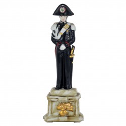 STATUA IN CERAMICA COLORATA CARABINIERE