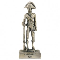 STATUINA ARGENTO CARABINIERE D' EPOCA 1914