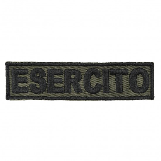 DICITURA ESERCITO RICAMATO VELCRO