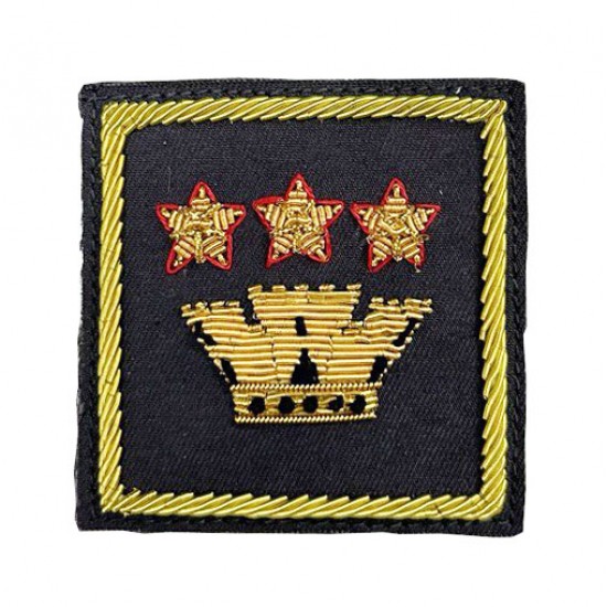 GRADO VELCRO RICAMATO GdF COLONNELLO COMANDANTE DI CORPO