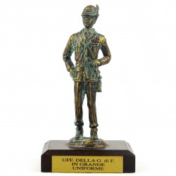 STATUINA UFFICIALE GDF IN GRANDE UNIFORME IN BRONZO