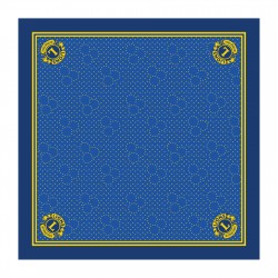 FOULARD CHIFFON POIS GIALLI LIONS INTERNATIONAL