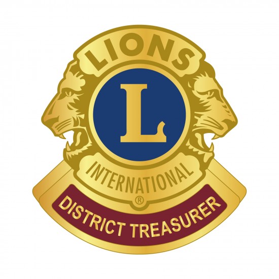 SPILLA “DISTRICT TREASURER" LIONS INTERNATIONAL DORATA