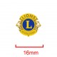 SPILLA LIONS INTERNATIONAL DORATA CON MAGNETE DIAM. 16 MM 