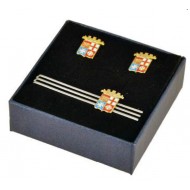 SET GEMELLI E FERMACRAVATTA MARINA MILITARE