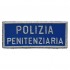 DICITURA POLIZIA PENITENZIARIA IN PLASTICA CON VELCRO cm7x2.8