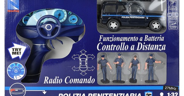 AUTOMOBILE JEEP RADIOCOMANDATA CON ACCESSORI POLIZIA PENITENZIARIA